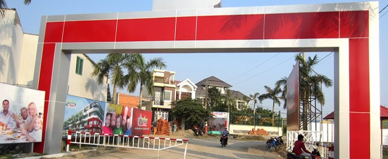 Cổng chào ốp alu